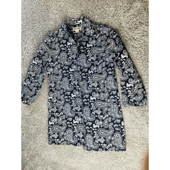 Women's Jacket Michael Kors Blazer Vest Brushed Cotton Large Apparel - Picture 2 of 10